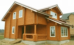 Строительство домов из оцилиндрованного бревна под ключ в Александрове
